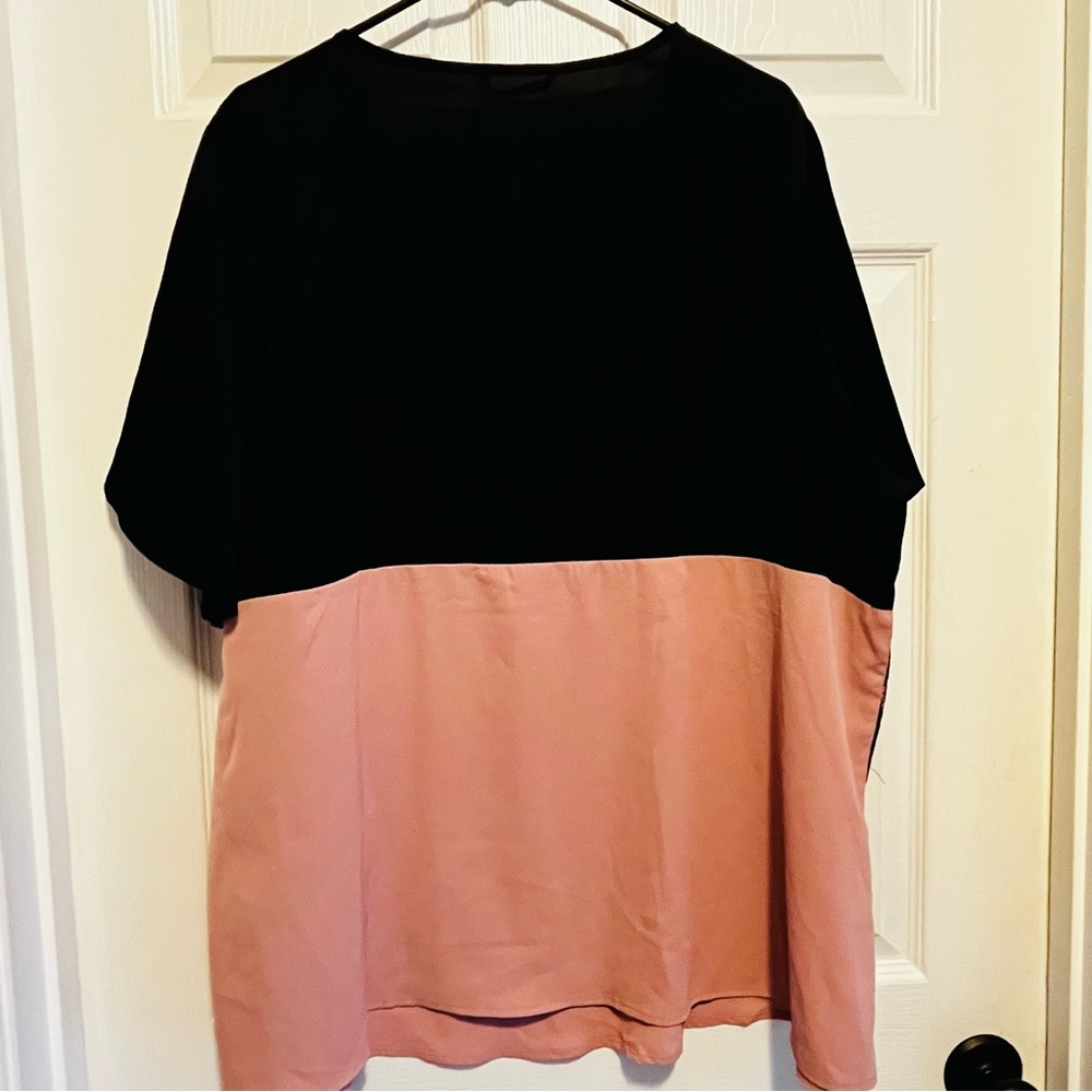 Black and Pink Lace Women's Top NWT Plus 18/22 Whimsical Fairy - Picture 2 of 9